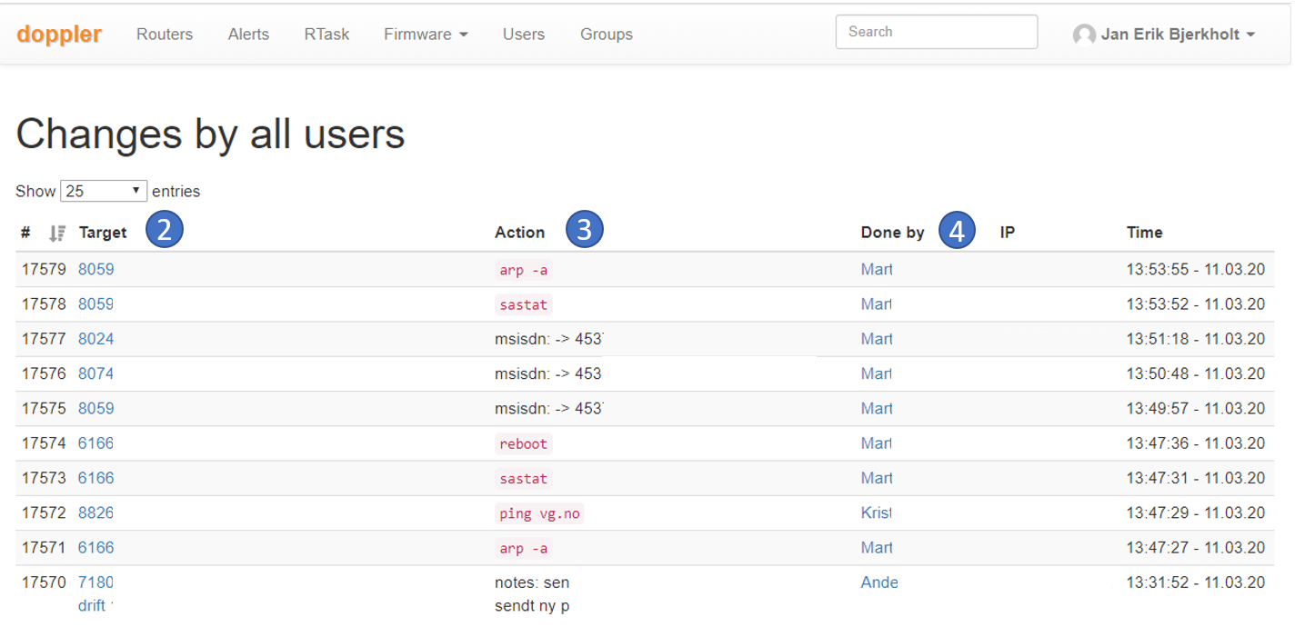 Change Log Screenshot 1